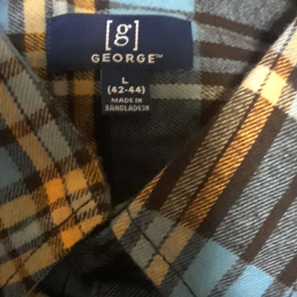 New Blue Black Flannel Winter Shirt Reinforced Seams Large - Picture 2 of 2